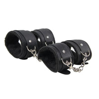 Thumbnail for a set of four leather cuffs with chains