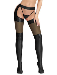 Thumbnail for Scandals Wet Look Suspender Stockings Stockings & Hosiery - Suspender Tights Scandals 