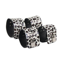 Thumbnail for a set of three leopard print wristbands