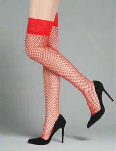 Scandals Lace Toped Fishnet Stockings Stockings & Hosiery Scandals Lingerie 