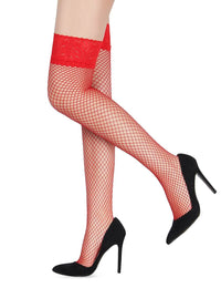 Thumbnail for Scandals Lace Toped Fishnet Stockings Stockings & Hosiery Scandals Lingerie 