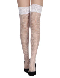 Thumbnail for Scandals Lace Toped Fishnet Stockings Stockings & Hosiery Scandals Lingerie 