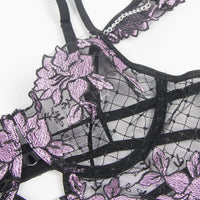 Thumbnail for Scandals Romantic Purple Lace set Lingerie Sets Scandals Lingerie 