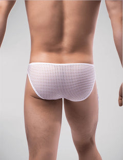 Scandals Mesh Stripe Briefs Menswear Scandals Menswear 