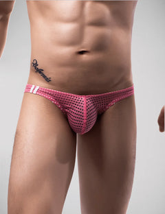 Scandals Mesh Stripe Briefs Menswear Scandals Menswear 