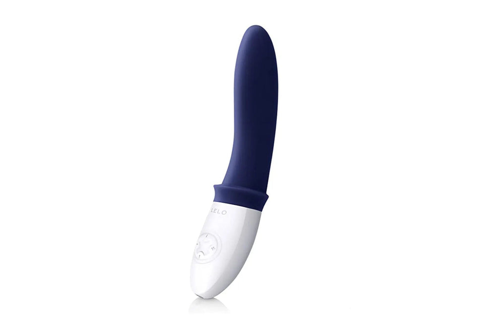 Lelo Billy luxury vibrator with sleek design, made of smooth silicone, featuring ergonomic shape for comfortable use.