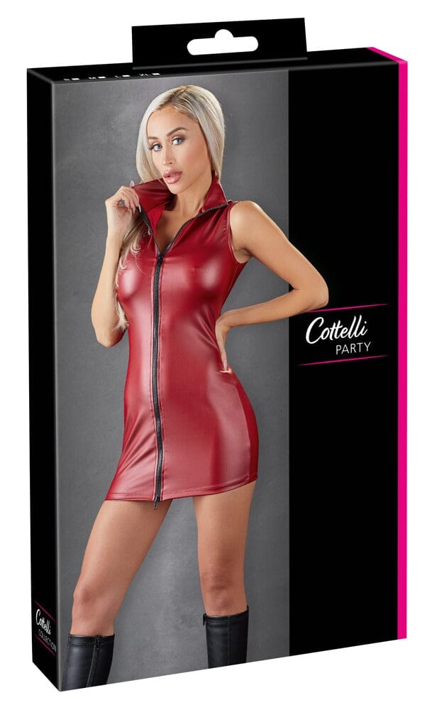 Red Zipper Dress by Cottelli Party