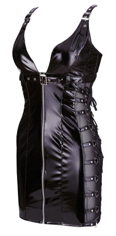 Vinyl Dress- Sheer Sides