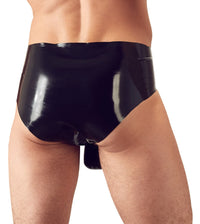 Thumbnail for Latex Briefs with Textured Sleeve