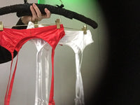 Silky Satin Suspender