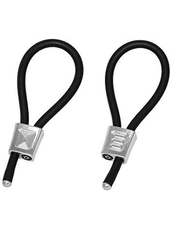 ElectraStim Prestige adjustable electro-sex cock loop with metal accents and adjustable strap for stimulation and comfort.