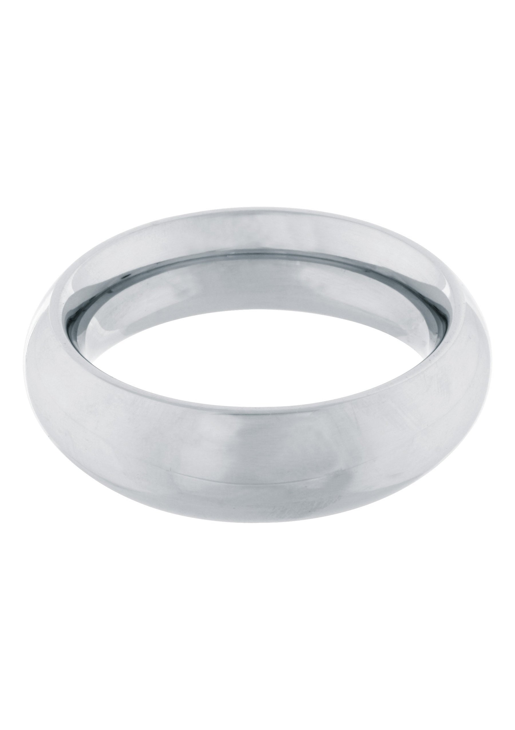 Steel Power Tools Donut Cock Ring made of metal, designed for adult pleasure, featuring a sturdy, circular design for intimate use.