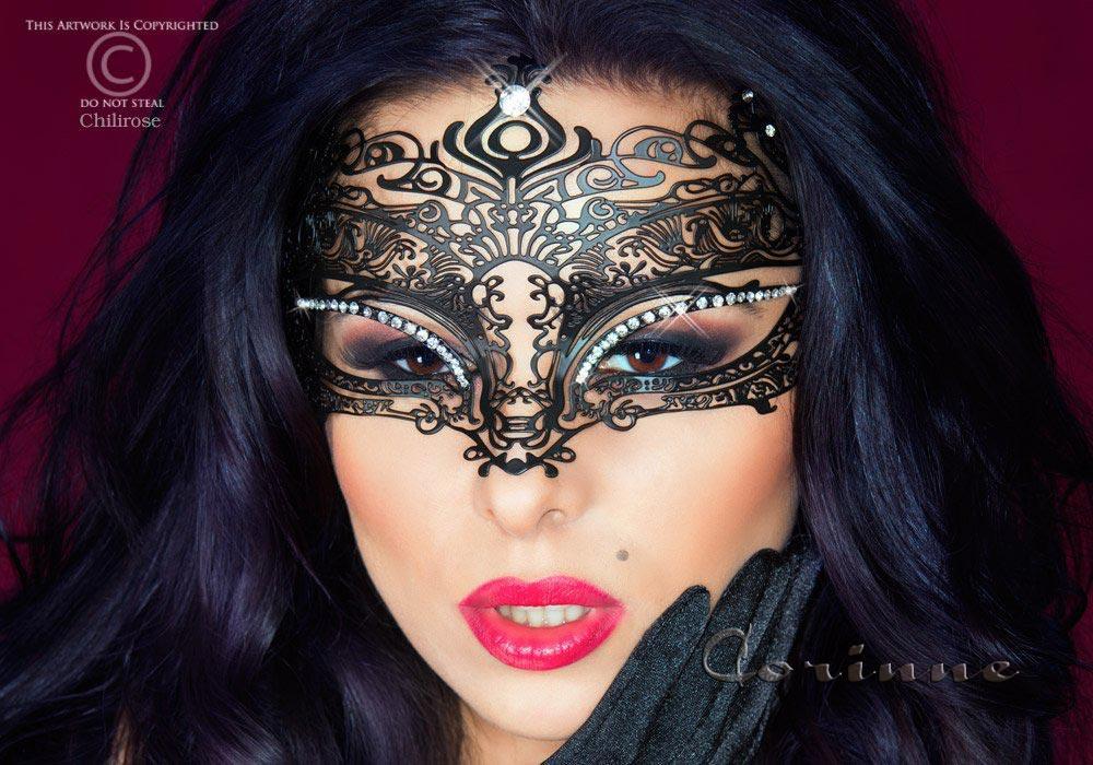 Black Ornate Masquerade Mask