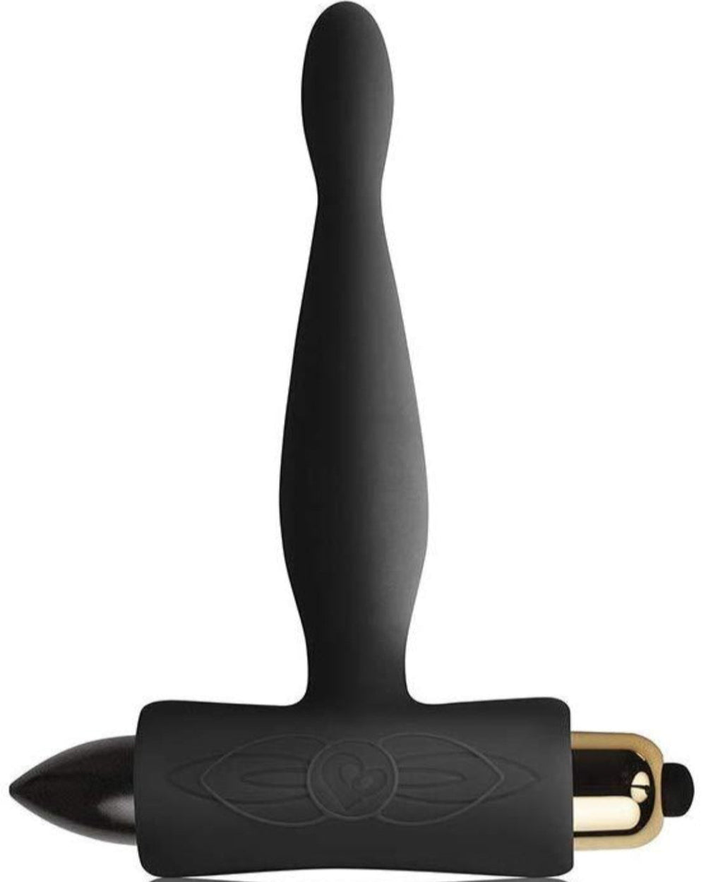 Rocks Off Petite Sensations 7-speed silicone prostate massager with textured surface and ergonomic design for targeted pleasure.