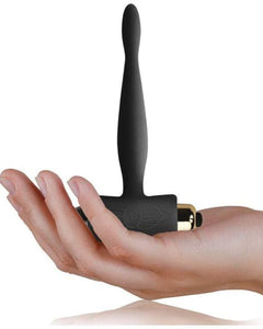 Rocks Off Petite Sensations 7-speed anal silicone prostate massager with textured surface and ergonomic design for comfort.