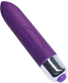 Rocks Off 80mm single speed bullet vibrator in sleek design, showcasing compact size and smooth surface for discreet pleasure.