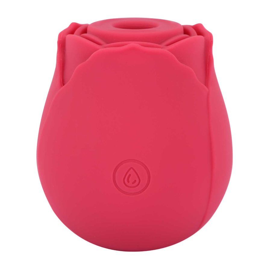 Me You Us Rosebud Silicone Clitoral Suction Vibrator with rose-shaped design and textured surface for intimate pleasure.
