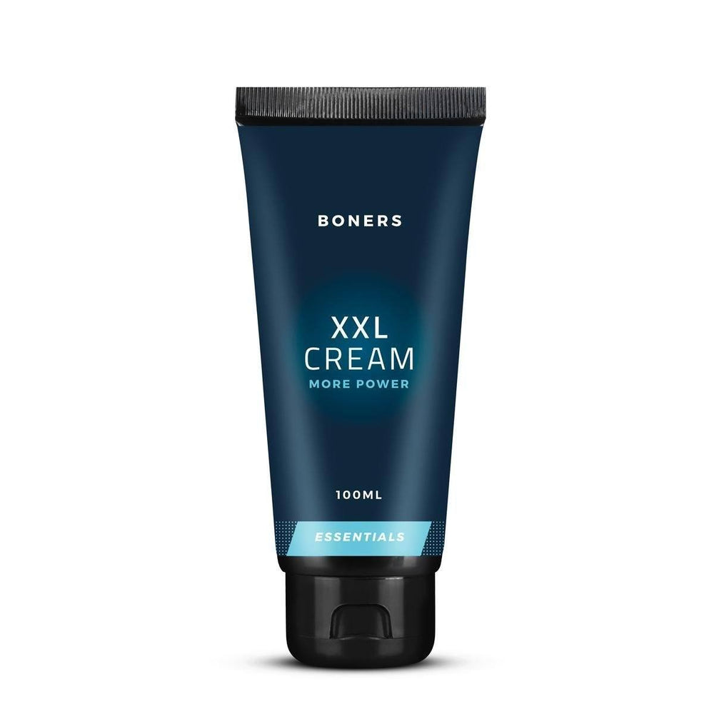 Bottle of Boners XXL Cream 100ml, a male enhancement erection cream from Boners brand, displayed on a neutral background.