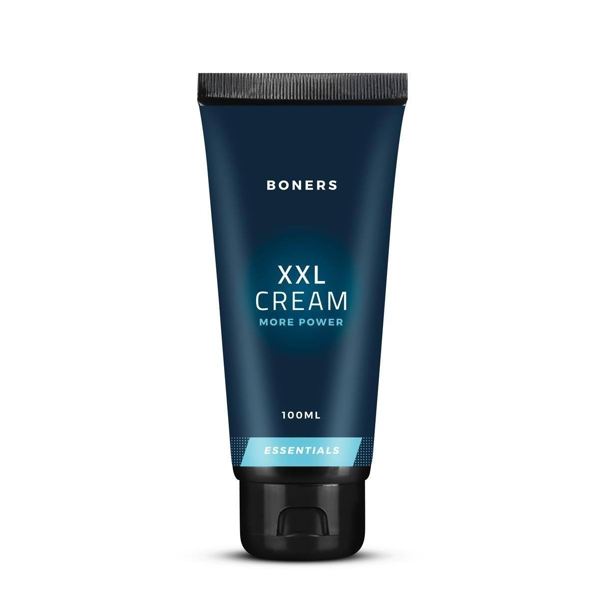 Bottle of Boners XXL Cream 100ml, a male enhancement erection cream from Boners brand, displayed on a neutral background.