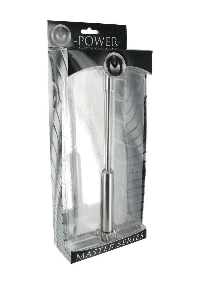 XL vibrating sound dilator from Scandals Adult Store, showing a smooth, transparent medical-style dilator with vibrating feature.