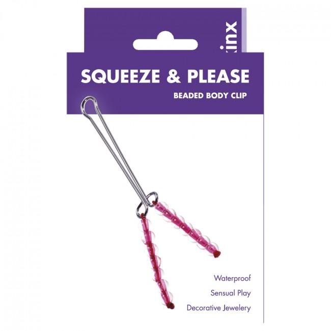 Squeeze & Please Beaded Body Clip