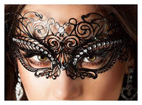 Black Diamante Masquerade Mask