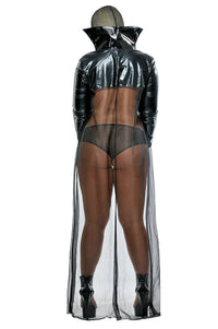 Twilight Night Set Including Hood, Vinyl Chain Pasties, Cape, Fangs & Boyshort O/S & Q/S