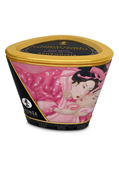 Shunga Massage Candle 170ml - Natural Oils, Sensuous Aphrodisiac Aroma, Lasts up to 40 Hours