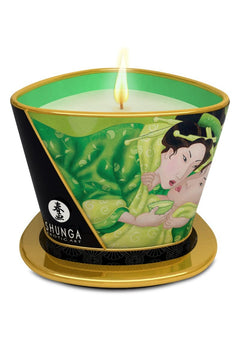 Shunga Massage Candle 170ml - Natural Oils, Sensuous Aphrodisiac Aroma, Lasts up to 40 Hours