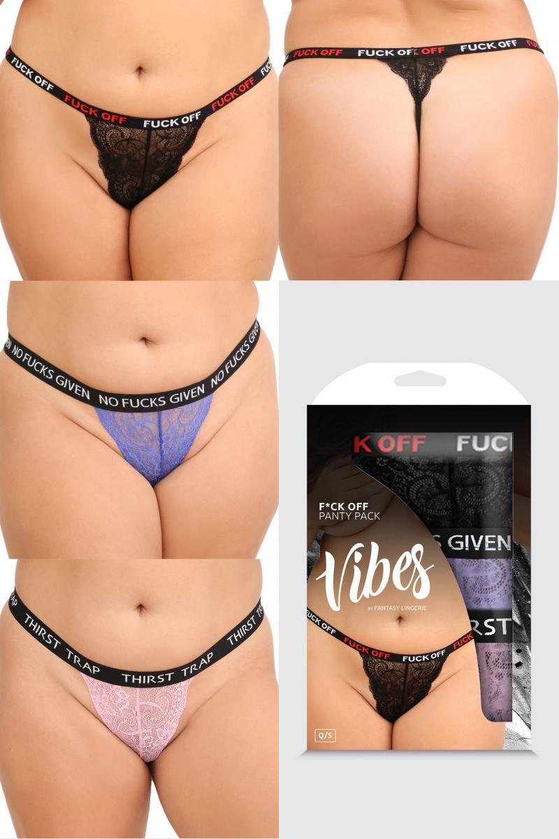 "Fuck Off" Panty - 3 Pack