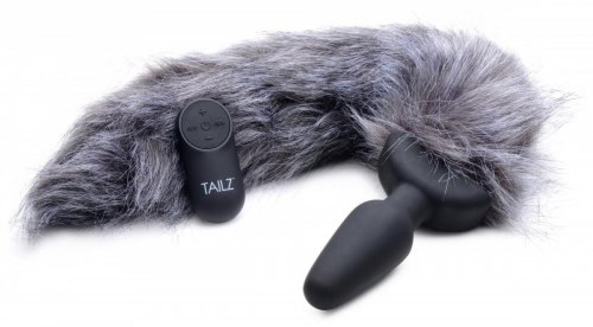 Vibrating Foxtail Anal Plug