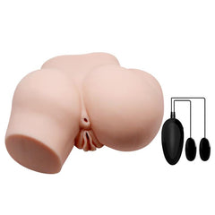 The Realistic Crazy Bull Double Pleasure Vagina and Anal Vibrating Masturbator