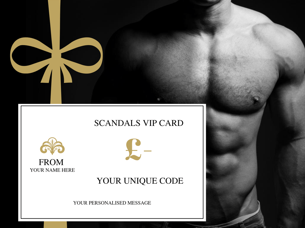 Scandals VIP Gift Card- Personalised