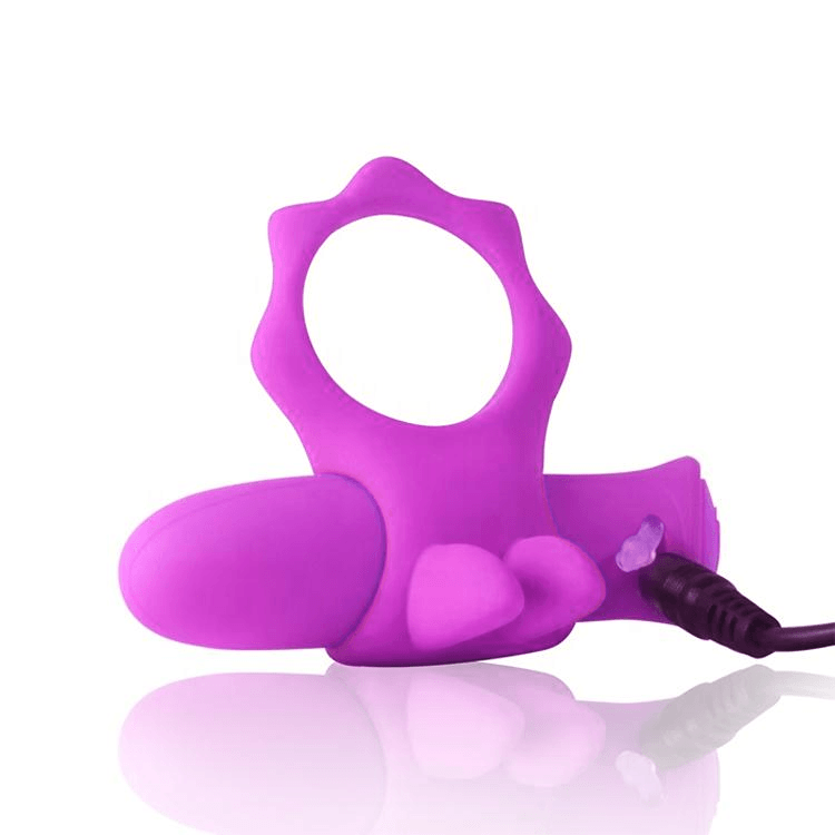 The Scandals Rabbit Cock Ring With Rechargeable Removable Bullet