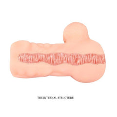 Crazy Bull Andy Ass masturbator showing realistic opening and textured interior for a lifelike experience.
