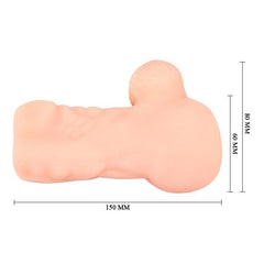 Crazy Bull Andy Ass Masturbator showing realistic opening and textured interior for enhanced pleasure.