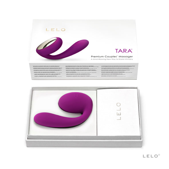 Lelo Tara couples vibrator shown with smooth design, designed for shared pleasure and intimate moments between partners.