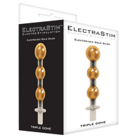 ElectraStim Triple Dome Gold Dildo