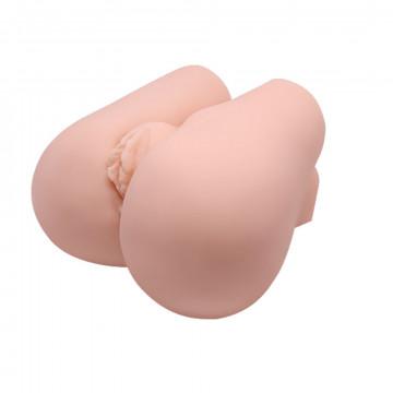 Scandals Crazy Bull vibrating masturbator with realistic vagina and anal textures, designed for pleasure and stimulation.