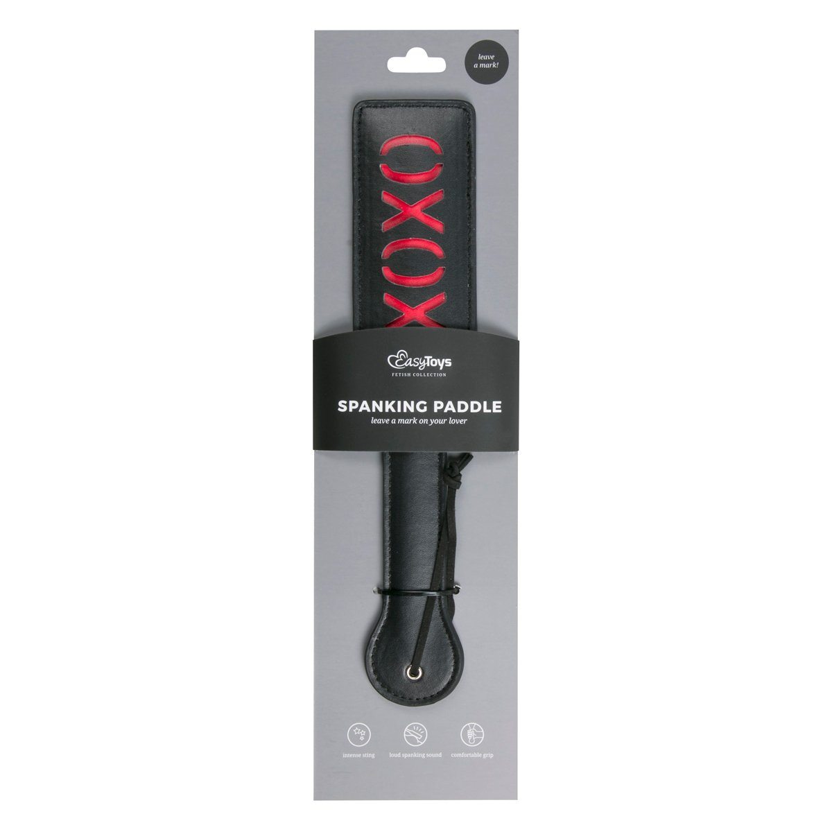 XOXO Black Leather Paddle