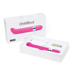 OhMiBod Freestyle G-Spot Vibrator in action, illustrating how it syncs with music to elevate intimate moments through pleasurable vibrations.