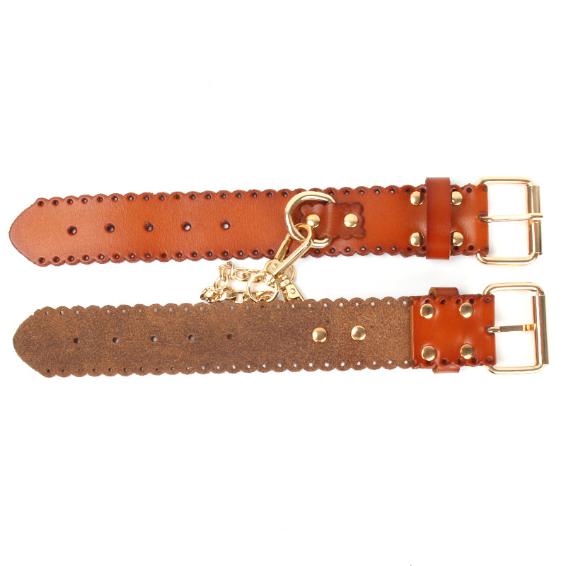 Leather Buckle Hand Cuffs