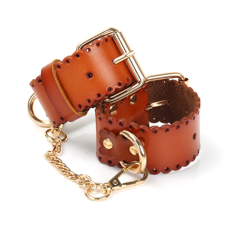 Leather Buckle Hand Cuffs