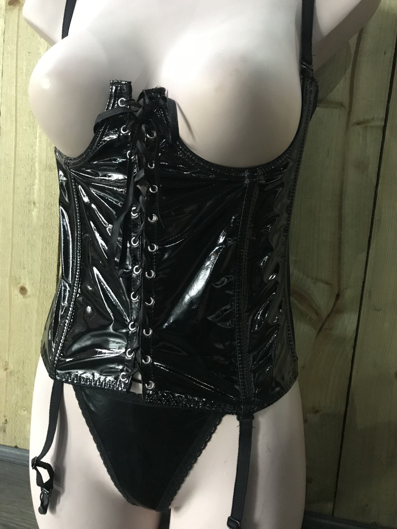 PVC Wetlook Open Cup Basque by Classified