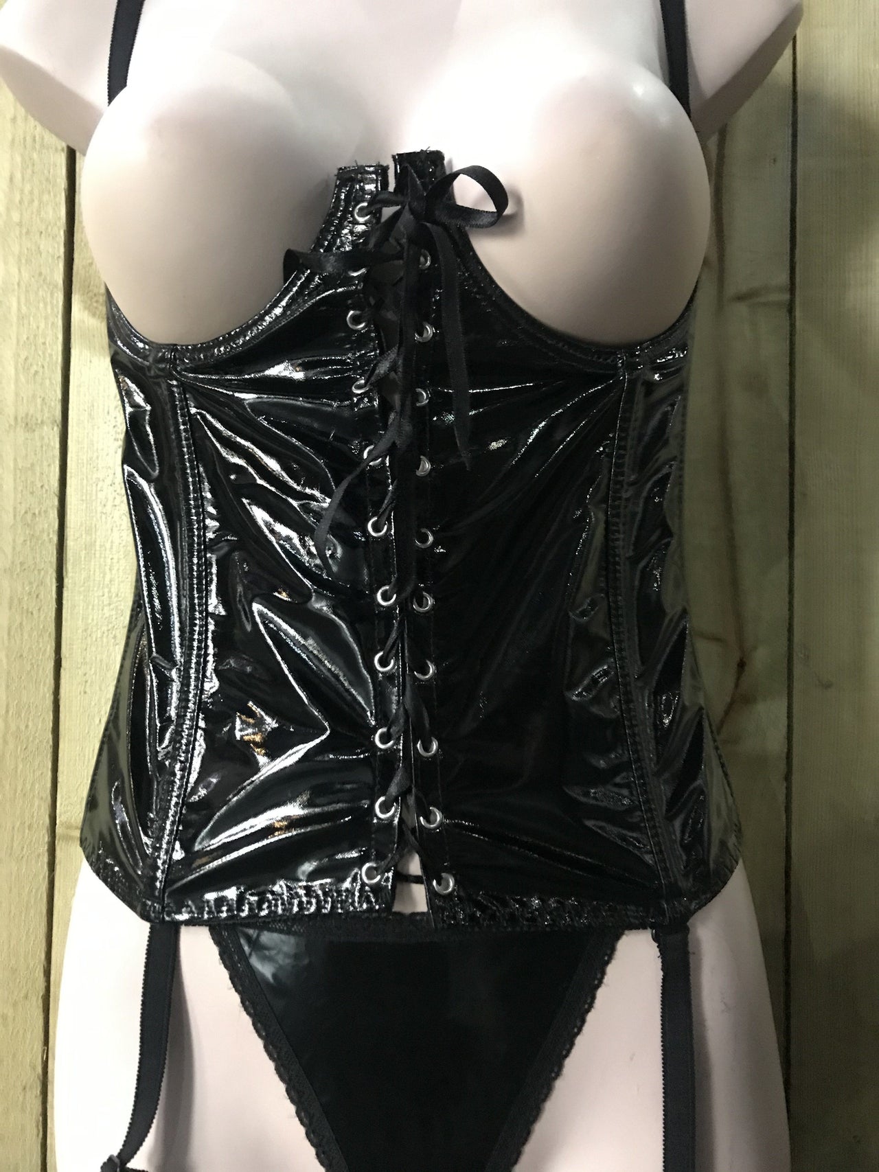 PVC Wetlook Open Cup Basque by Classified