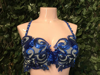 @LittleFire_Studio Handmade Blue Sequin Bra ~ LFSB02