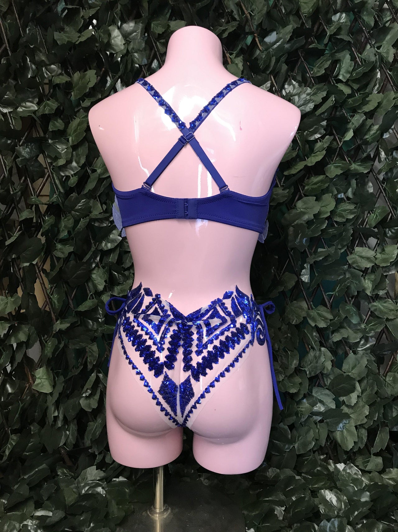 @LittleFire_Studio Handmade Blue Sequin Bra ~ LFSB02