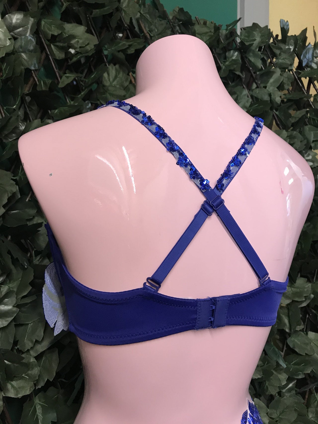 @LittleFire_Studio Handmade Blue Sequin Bra ~ LFSB02