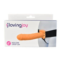 Thumbnail for Loving Joy 8 Inch Hollow Strap On Vanilla
