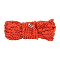 Thumbnail for an orange rope with a metal hook on it